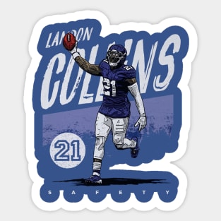 Landon Collins New York G Grunge Sticker